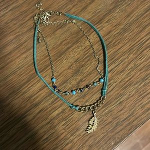 Joker set blue and gold with leaf